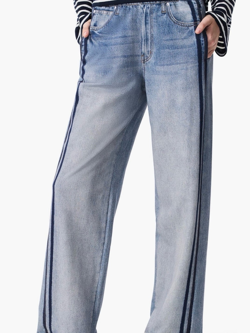 rag & bone rb Miramar Track
Stripe Cotton Terry
Sweatpant Jeans size - XS